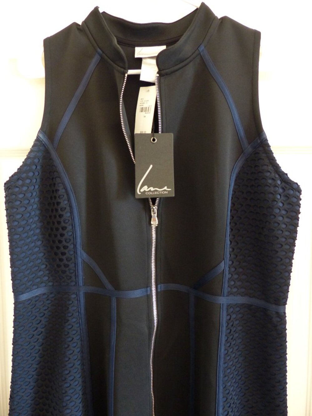 Lane Bryant Scuba Zip-front Sleeveless Dress